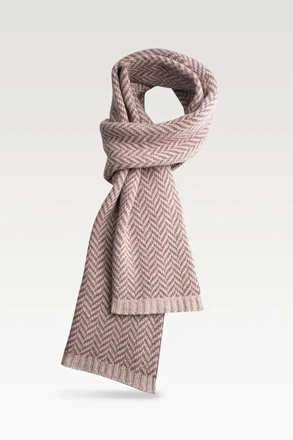 Herringbone scarf, floating — Ecommerce & Amazon