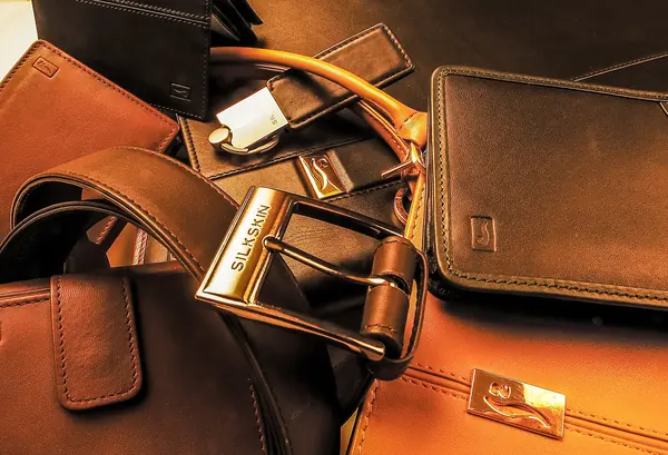 Leather bag and buckle — Jewelry & Accessories