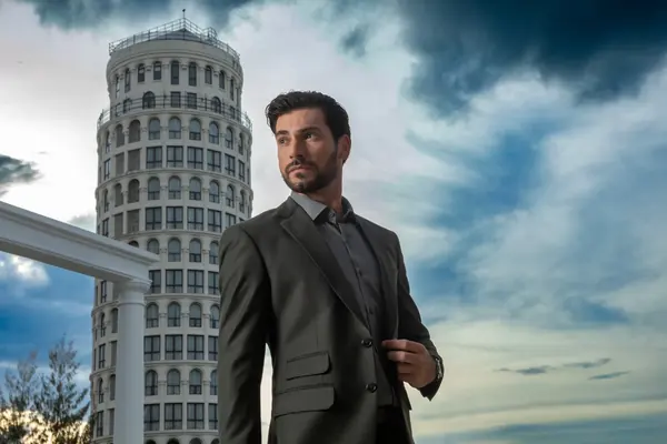 Menswear portrait, new sky — Photo Manipulation & Compositing